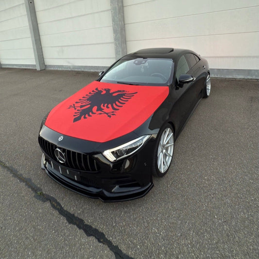 Albanien Motorhauben-Flagge