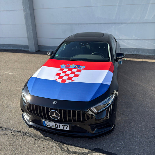 Kroatien Motorhauben-Flagge