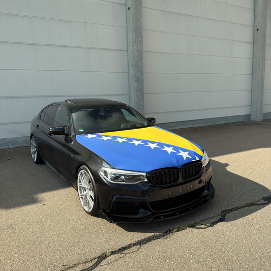 Bosnien Motorhauben-Flagge