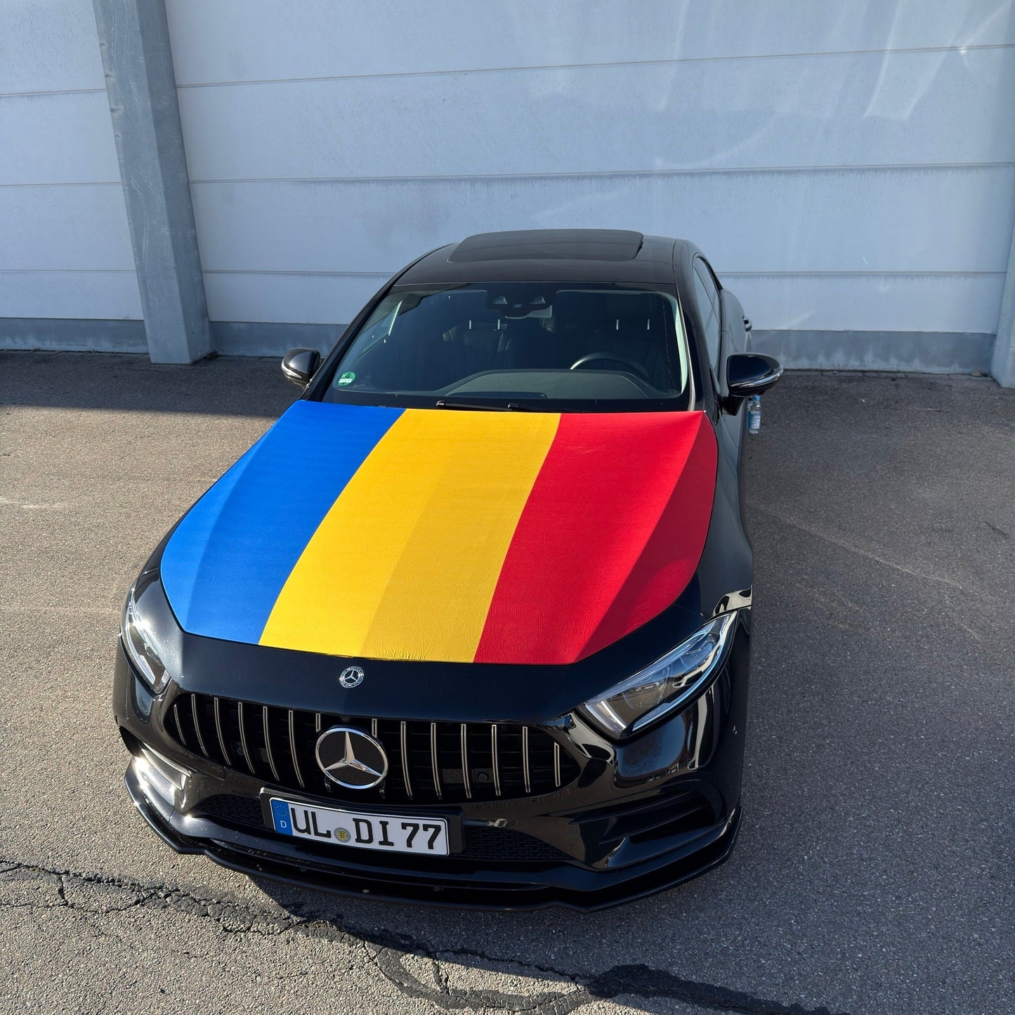 Rumänien Motorhauben-Flagge